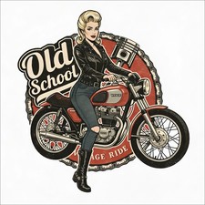 Retro Vintage Aufkleber Old