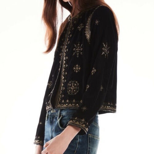 Bnwt zara samt blazer jacke - bnwt,