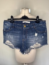 Jeans Shorts Hot Pants von Bershka Blue Denim Gr. 40 Neu