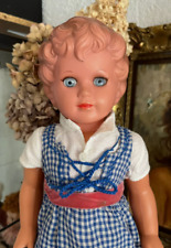 Schildkröt Puppe Gabriele 48 cm Zelluloid 1950er Jahre mit Stimme Original