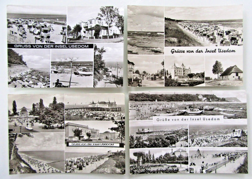 Postkarten lot ddr insel - postkarten, 4x