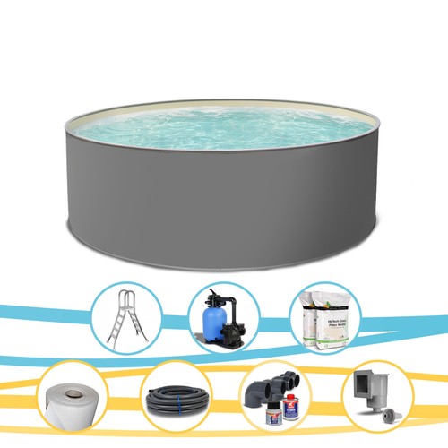 Stahlwandpool edition grau - stahlwandpool,