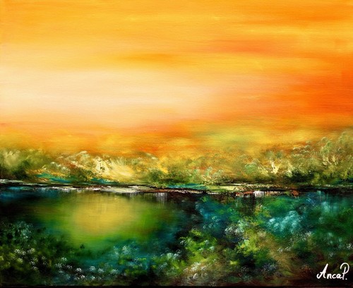 Landscape painting original - landscape, painting,