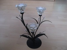 Kerzenständer  aus schwarzem
