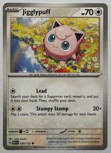 Jigglypuff 039 165 pokemon - jigglypuff, en