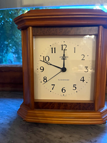 Junghans mega kaminuhr holz - kaminuhr,