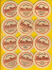 Bierdeckel, König-Brauerei, Duisburg, König-Pilsener, 12 Stück