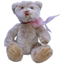 Douglas Teddybär mit rosa Schleife, sitzend Kuscheltier 20cm Gebraucht