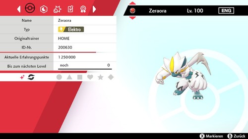 Shiny zeraora 6iv lvl - shiny, 100