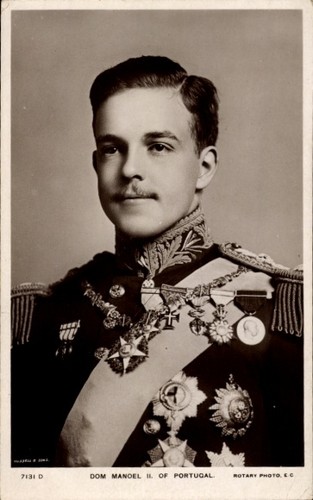 König manuel von - ak,