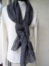 Leichter  SCHAL, Blau-grau   , nie getragen