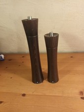 2 hochwertige Salz und Pfeffermühlen, Zassenhaus Keramik Mahlwerk Dunkel