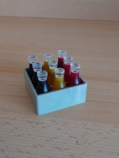 Gemischte Getränke Flasche Kiste  DDR Kaufmannsladen Spielzeug Vinta Puppenstube