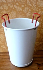 IKEA Sektkühler Flaschenkühler Sommar Weinkühler Emaille weiß Eiseimer Bar Küche