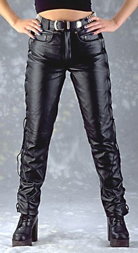 Lederschnürjeans bis xl - lederschnürjeans,