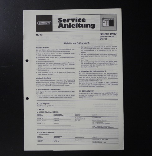 Original grundig satellit 2400 - grundig,
