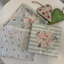 Green Gate Servietten Tischläufer Tischdecke Blech Herz Deco Landhaus Shabby 