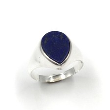 925 silber ring lapislazuli - silber,