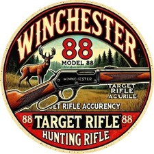 Blechschild rund Winchester