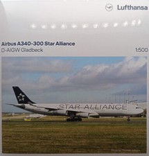 Herpa Wings 1:500 Airbus A340-300 Lufthansa Star Alliance Gladbeck (536851)