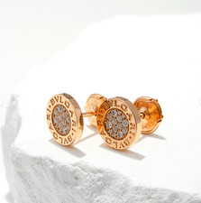 BULGARI CLASSIC OHRSTECKER ROSÉGOLD 750/18KT DESIGNER OHRRINGE LUXUS