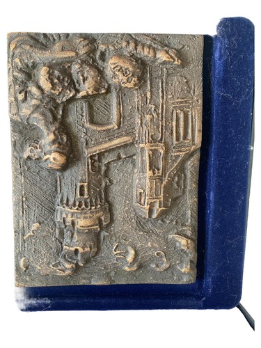 Brosche braun südhessische - brosche,