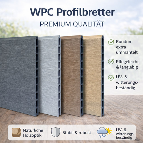 Wpc sichtschutz einzelprofil - wpc,