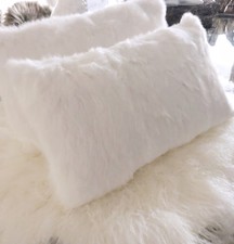 Luxus Kissen Hase echt Fell