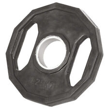 Olympia Hantelscheibe mit Gummüberzug und Griff, Gewichte