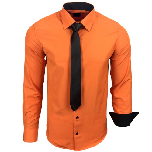 Herren kontrast hemd - herren,