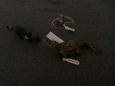 3 x Schleich Tiere Krokodil