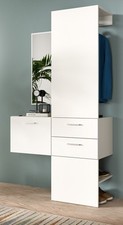 Garderobe Set 3-teilig weiß