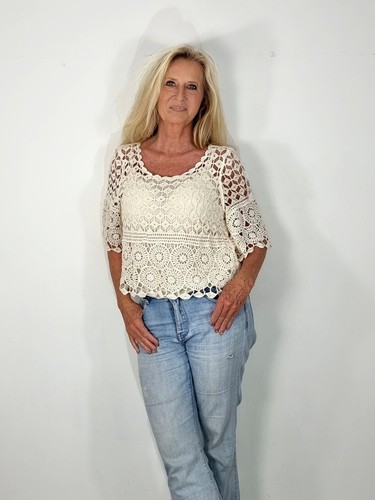 Damen boho tunika häkel - boho,