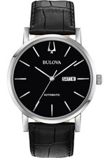 BULOVA 96C131 Armbanduhr Automatikuhr Lederarmband Datumanzeige B-Ware