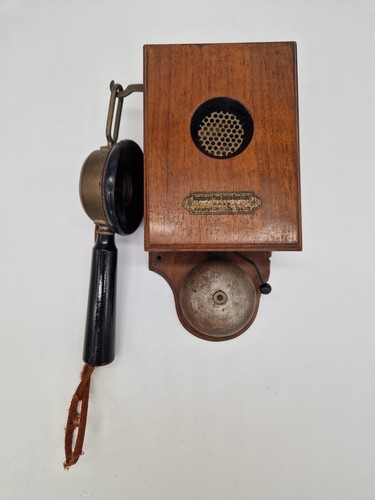 Antikes wandtelefon holz - wandtelefon,