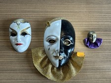 Venezianische Masken Wanddeko, 3 stück