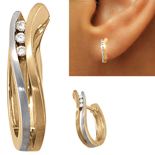 Creolen 585 gold - creolen, ohrringe