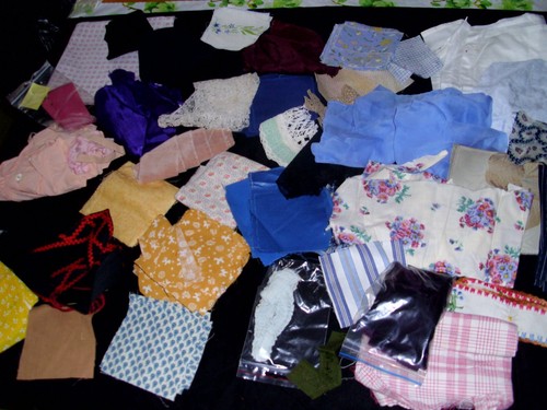 ältere kleine stoffe - stoffe,, vintage