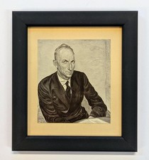 Andreas Paul Weber : Porträt - Otto Petras - Evangelische Theologe - um 1930