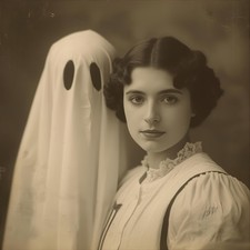 Halloween Frau Geist Gespenst