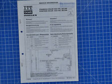  ITT Graetz Ingelen Service-Information  -FFS 143-  B18705