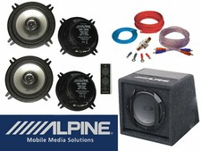 Alpine passend für BMW E39 5er ab 1995 Set Lautsprecher Subwoofer Vorn Hinten 