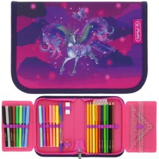 Herlitz Schüleretui Magic Unicorn Federmappe Federtasche Einhorn gefüllt