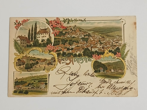 Litho gruß aus altensteig - ak,