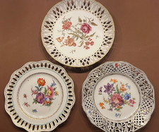 3 alte Porzellan Teller Schale