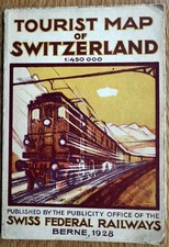 Tourist map of Switzerland