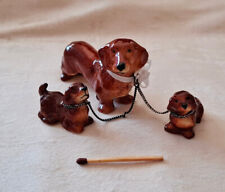 Vintage Dackel mit Welpen Figur Porzellan ? Hund