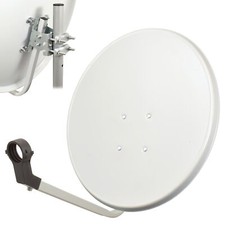 80cm Satelliten Sat Spiegel Schüssel Antenne Anlage HDTV Full Ultra HD UHD 4K h