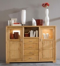 Massivholz Highboard Kiefer