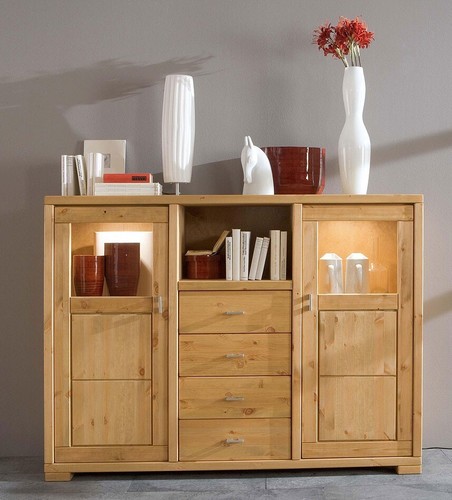 Massivholz highboard kiefer - massivholz,